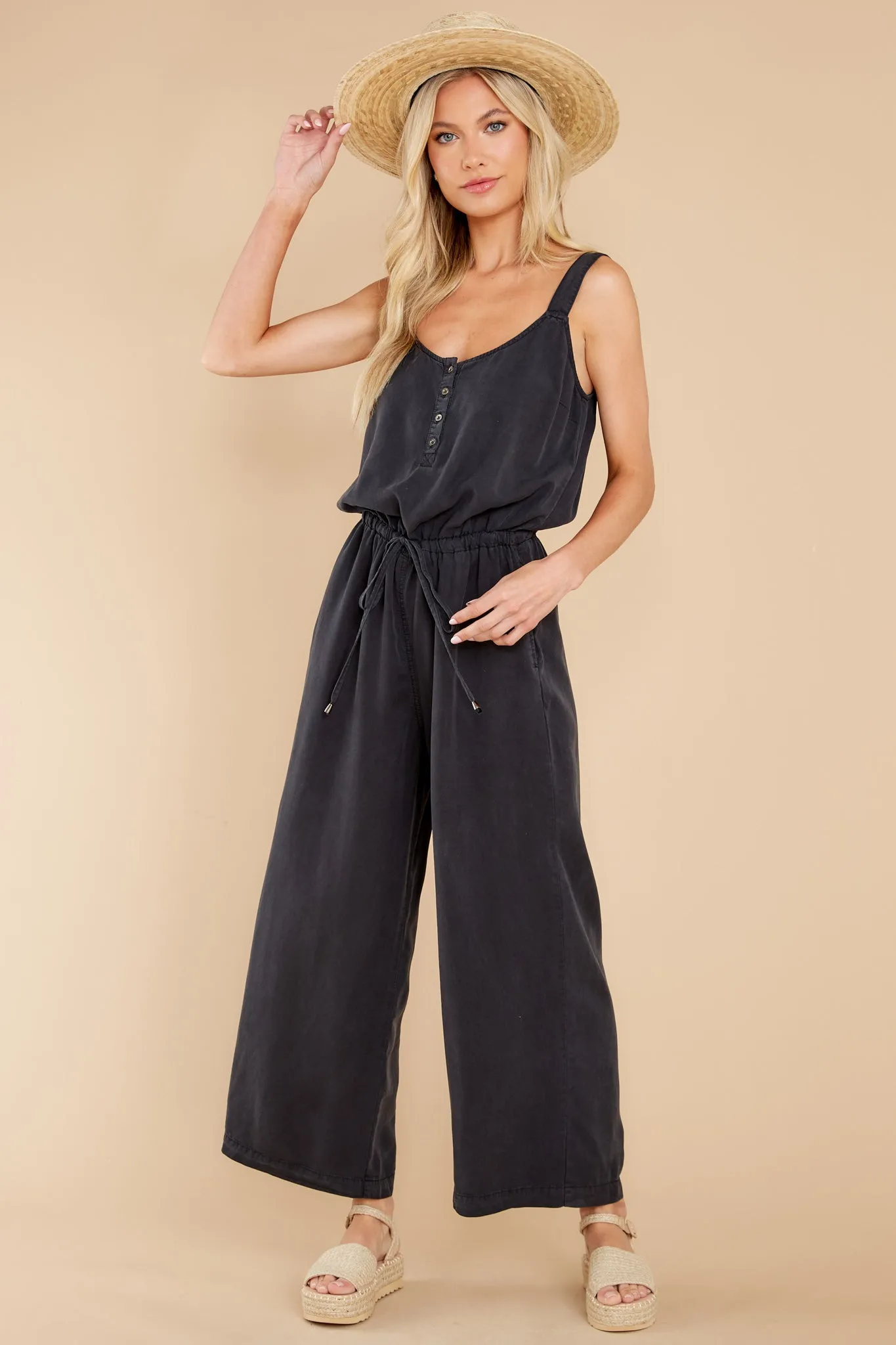 Humble Beginnings Black Jumpsuit