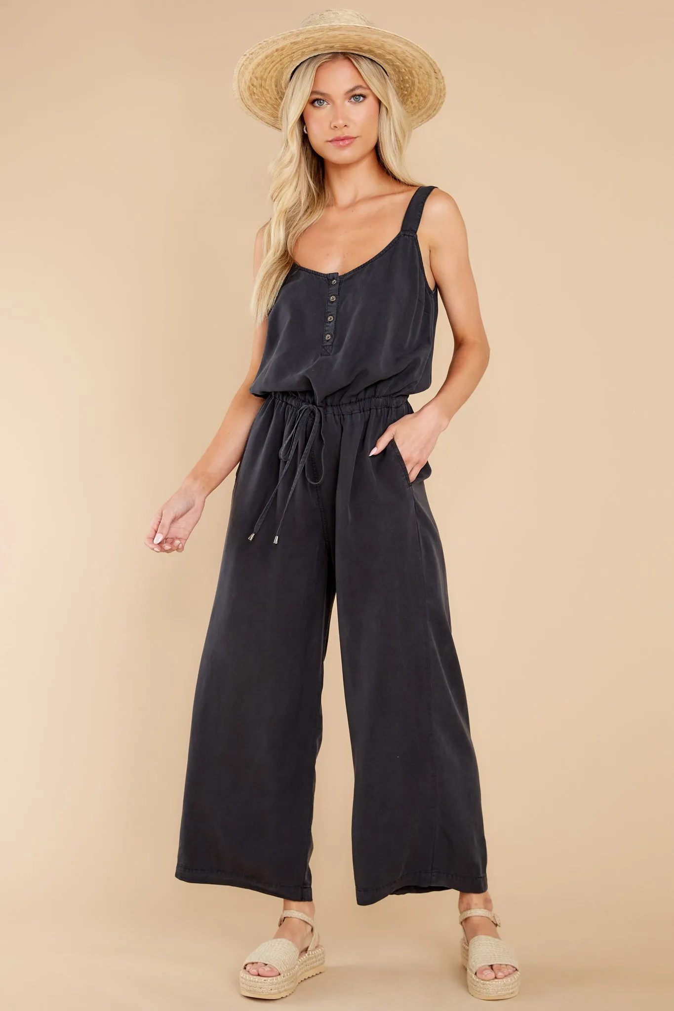 Humble Beginnings Black Jumpsuit