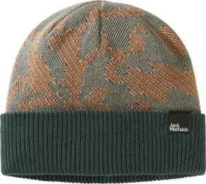 Jack Wolfskin Maarweg Beanie Slate Green Allover | Buy Jack Wolfskin Maarweg Beanie Slate Green Allover here | Outnorth