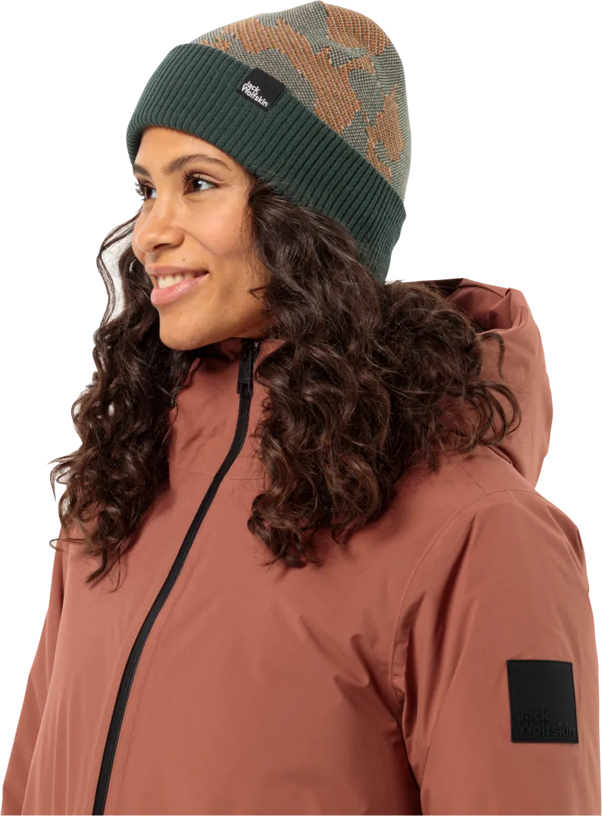 Jack Wolfskin Maarweg Beanie Slate Green Allover | Buy Jack Wolfskin Maarweg Beanie Slate Green Allover here | Outnorth