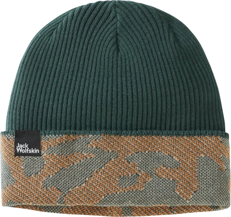 Jack Wolfskin Maarweg Beanie Slate Green Allover | Buy Jack Wolfskin Maarweg Beanie Slate Green Allover here | Outnorth