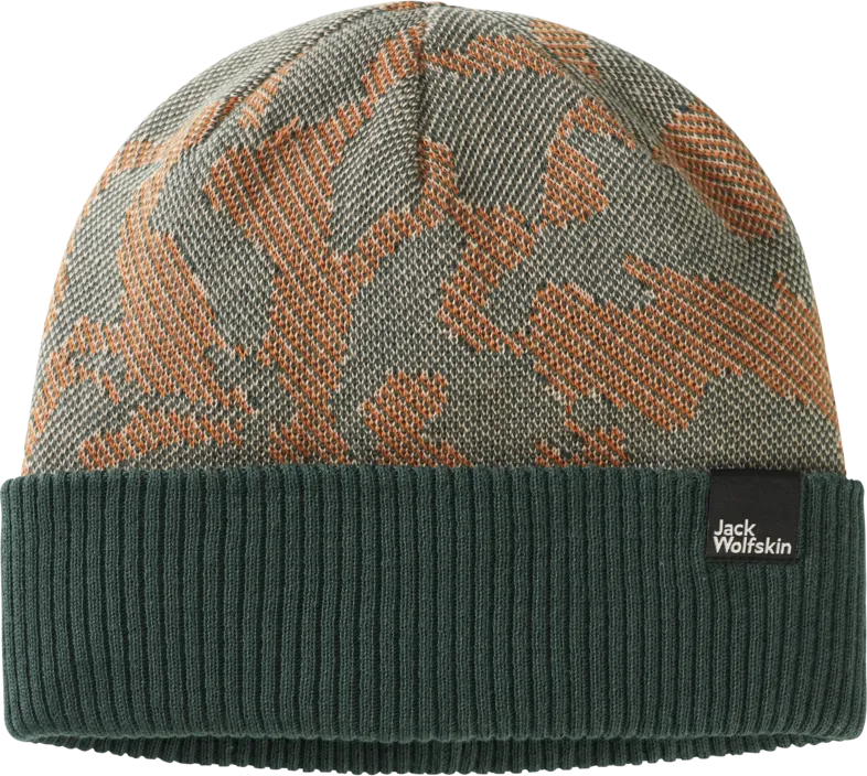 Jack Wolfskin Maarweg Beanie Slate Green Allover | Buy Jack Wolfskin Maarweg Beanie Slate Green Allover here | Outnorth