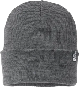 Jack Wolfskin Rib Beanie Grey Heather | Buy Jack Wolfskin Rib Beanie Grey Heather here | Outnorth