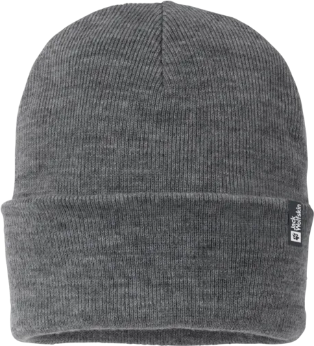 Jack Wolfskin Rib Beanie Grey Heather | Buy Jack Wolfskin Rib Beanie Grey Heather here | Outnorth