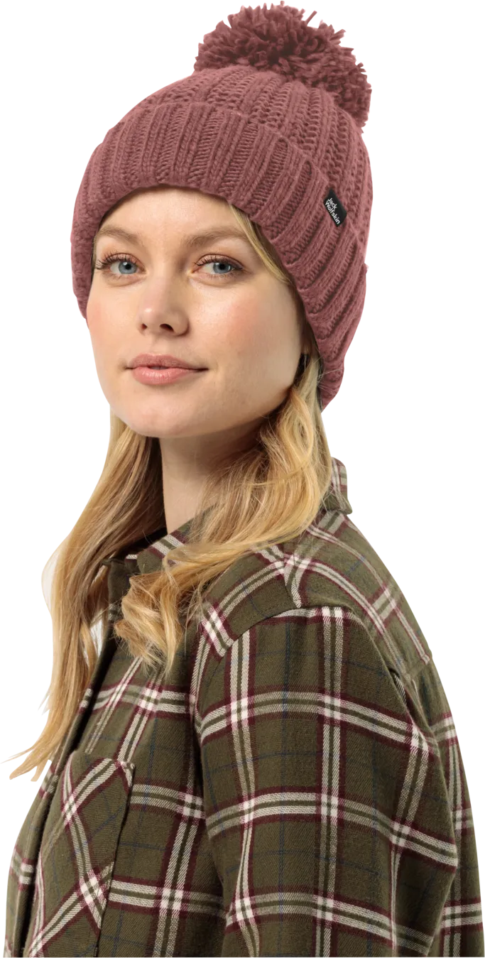 Jack Wolfskin Women&#x27;s Highloft Knit Beanie Afterglow | Buy Jack Wolfskin Women&#x27;s Highloft Knit Beanie Afterglow here | Outnorth