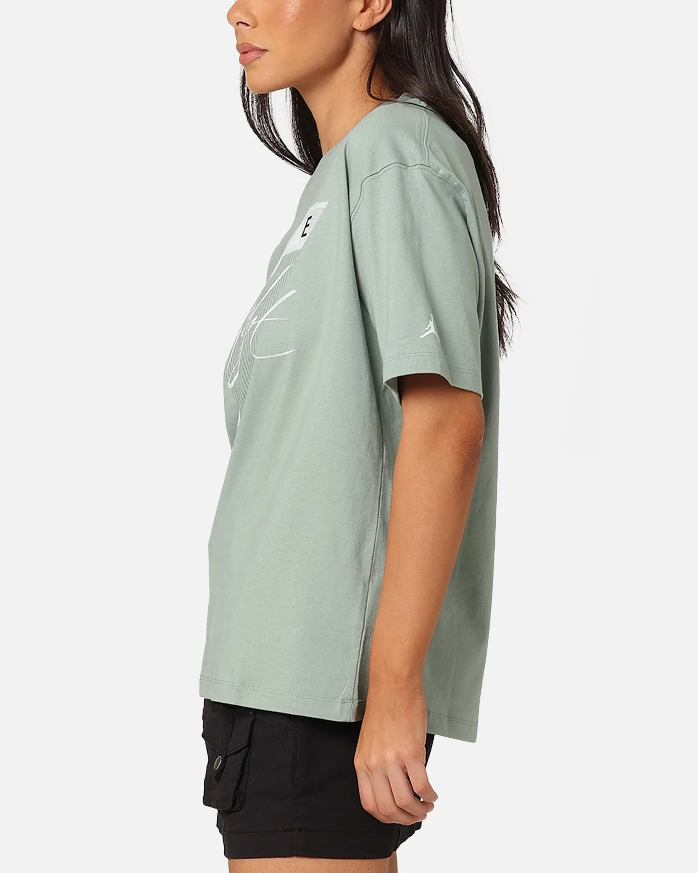 Jordan Women's Flight Heritage Graphic T-Shirt Barely Green/Jade Smoke