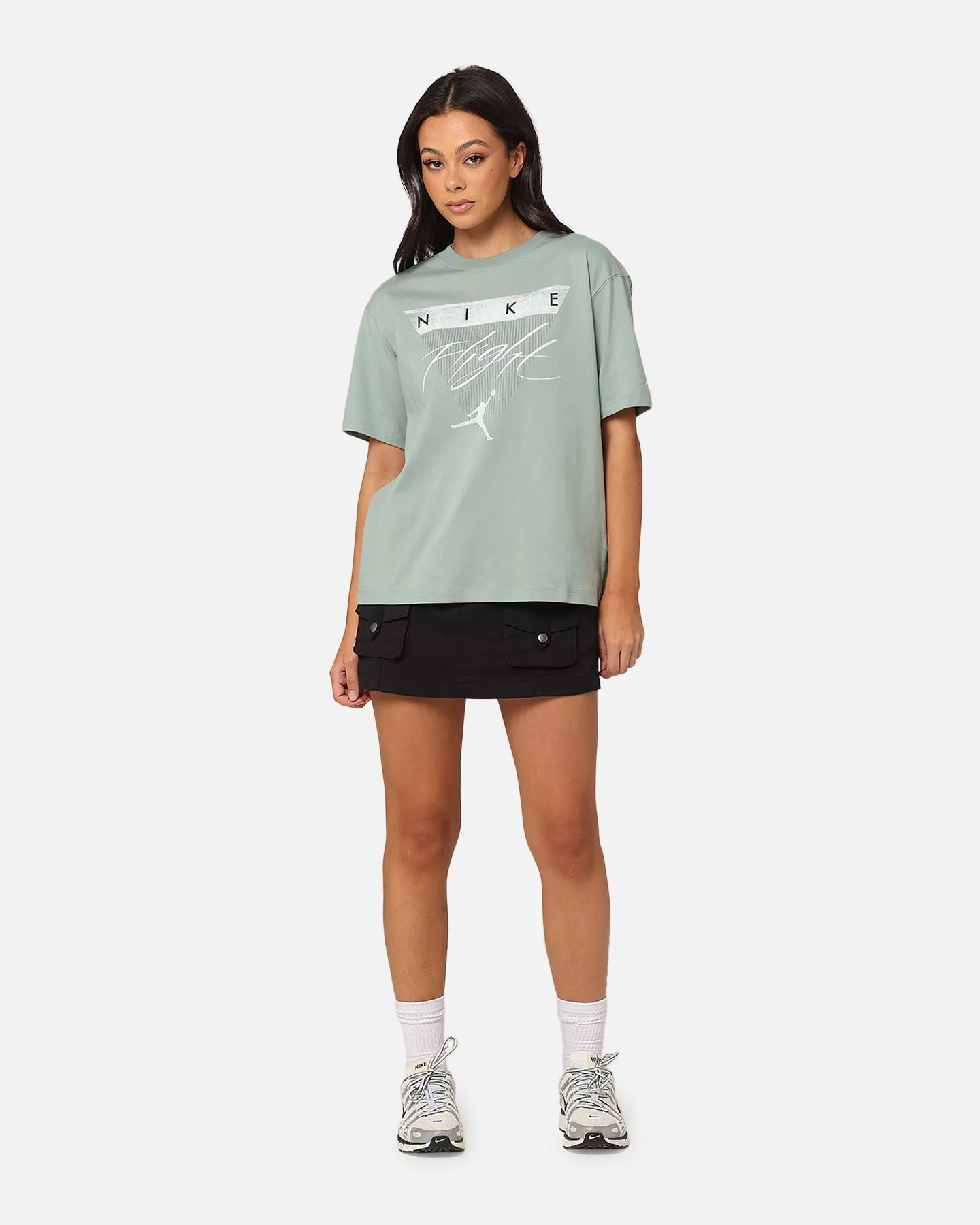 Jordan Women's Flight Heritage Graphic T-Shirt Barely Green/Jade Smoke