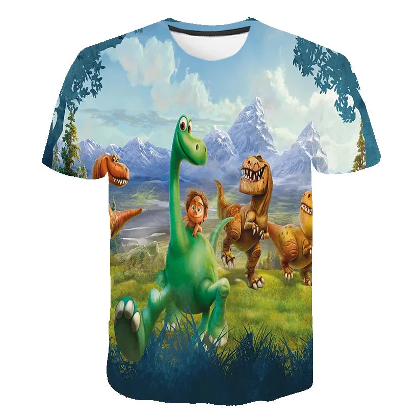 Kids Boys T-shirt Cool Jurassic World Dinosaur T Shirt Boy Clothes Summer Short Sleeve Tee Shirts Children Clothing Girls Tops