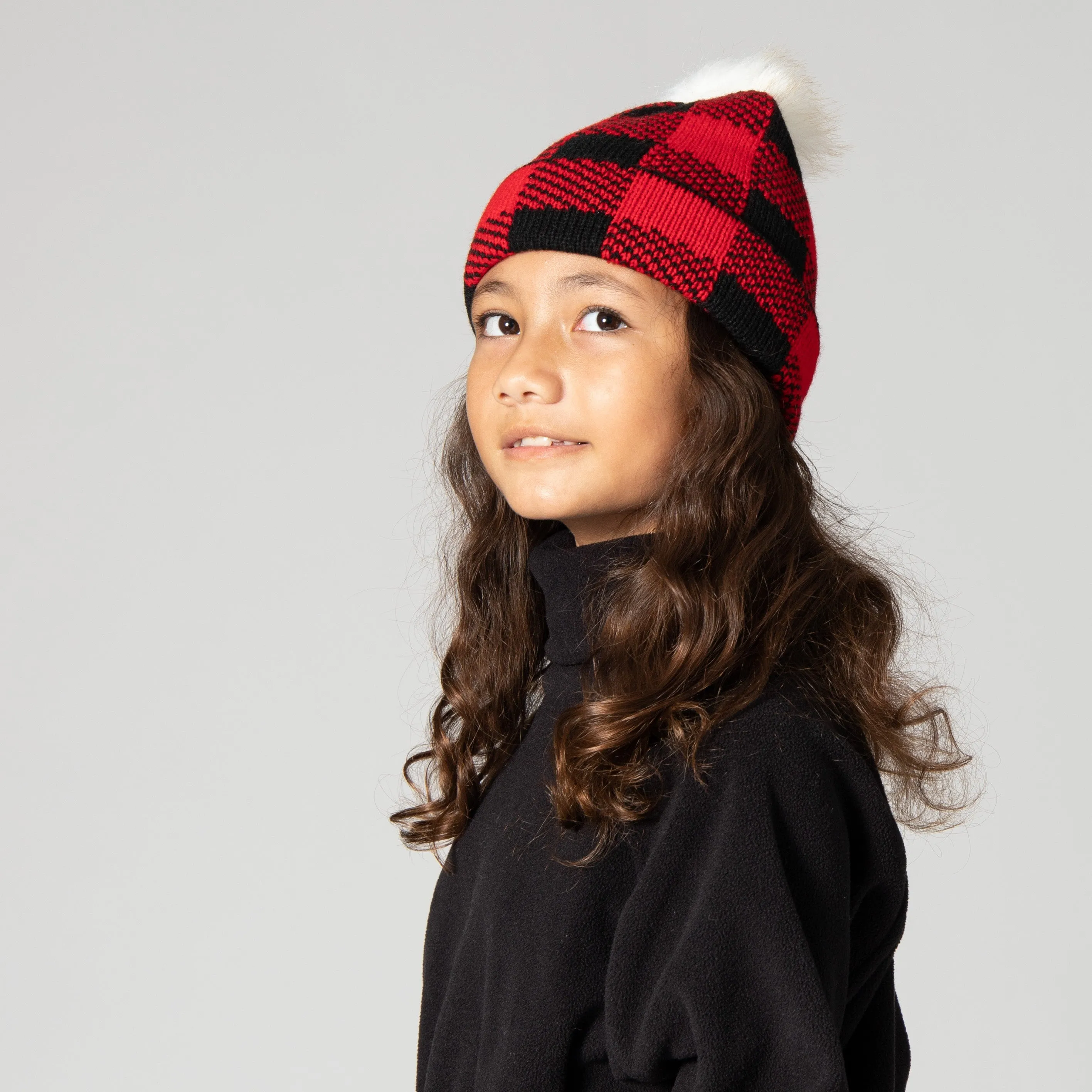 Kid's Buffalo Check Beanie