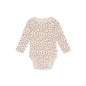 Konges Slojd Classic Long Sleeve Bodysuit - Fleur Tricolore