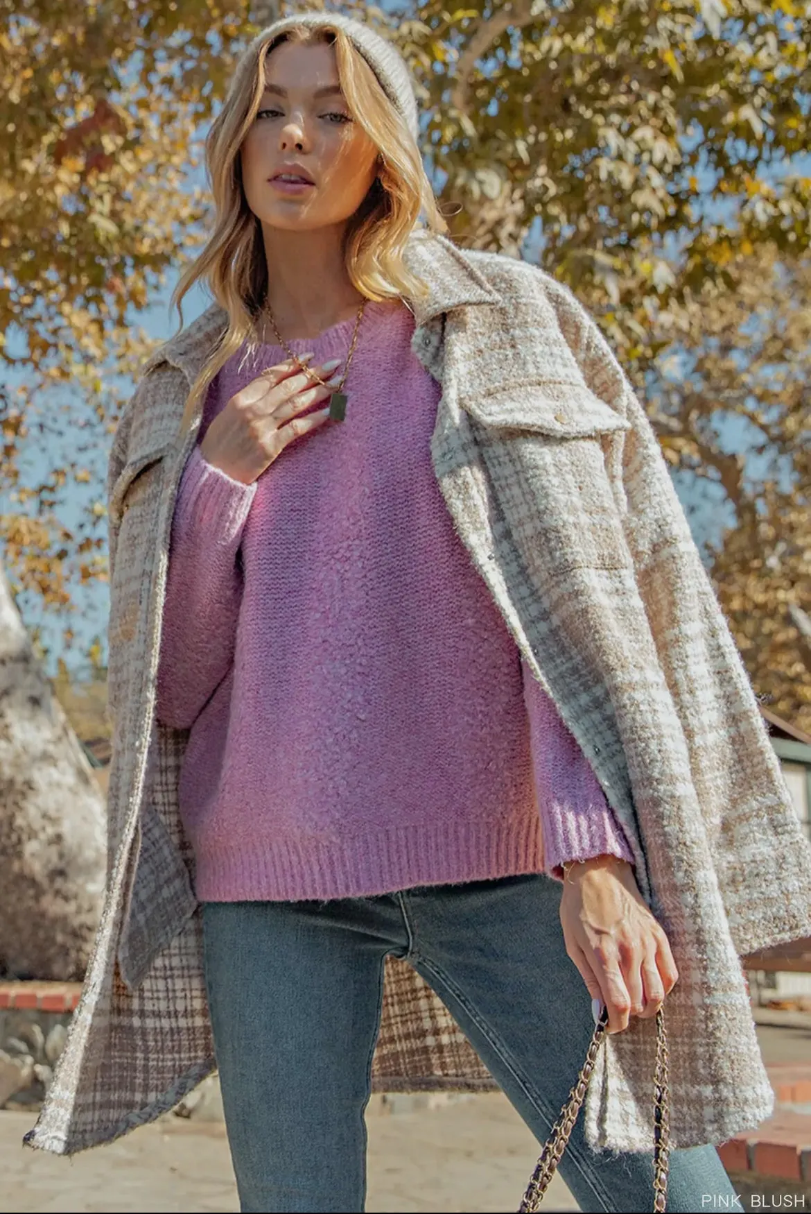 Kori Cozy Lavender Sweater