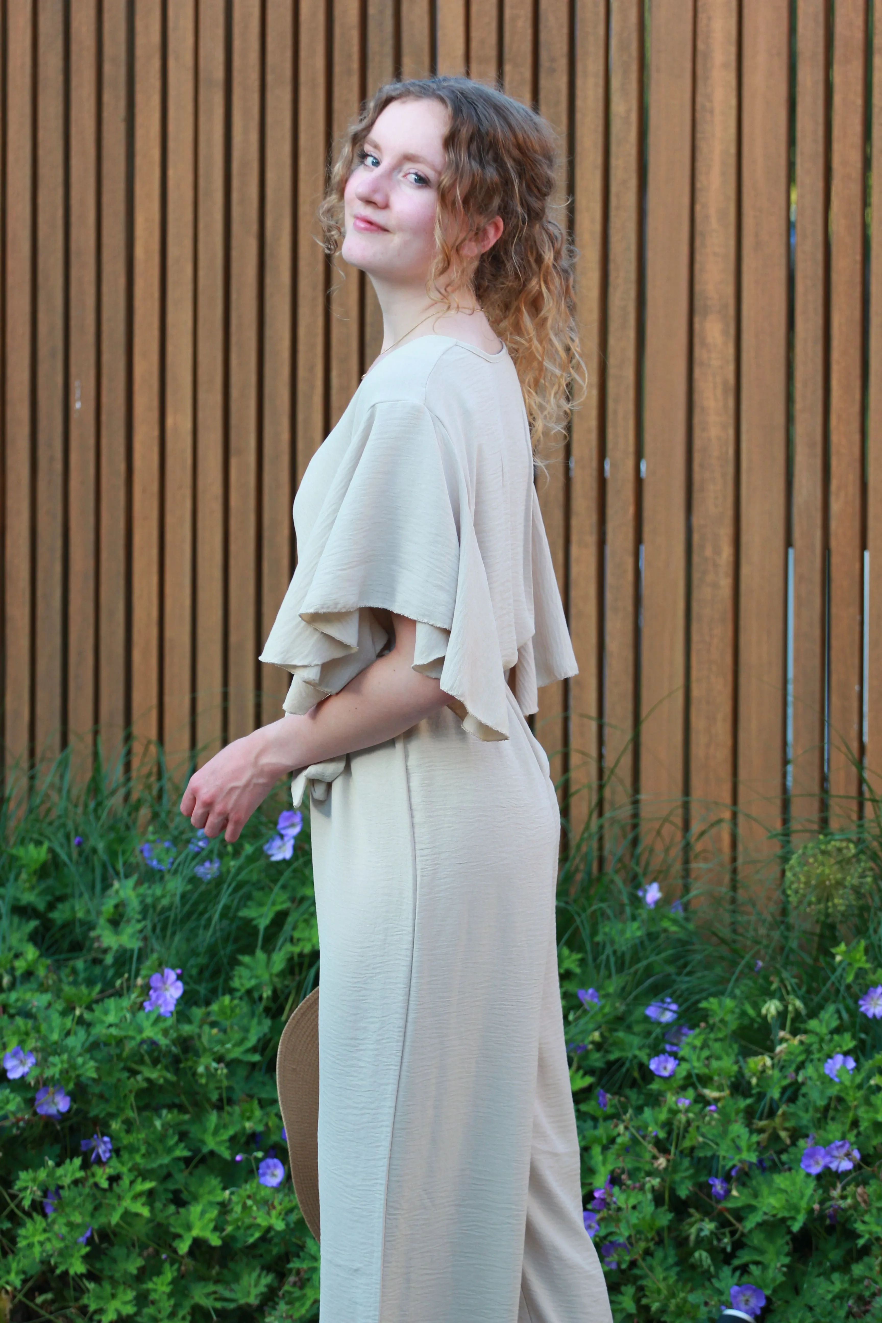 Lange jumpsuit Delphine | Beige