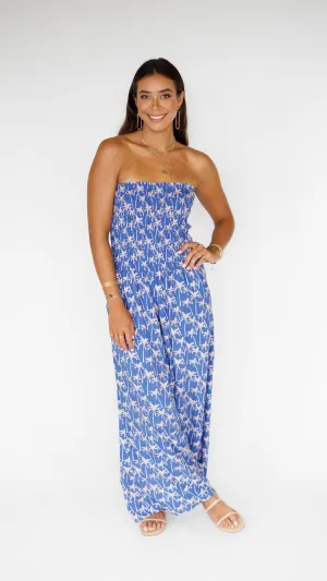 Lawai Jumpsuit / Palm Indigo