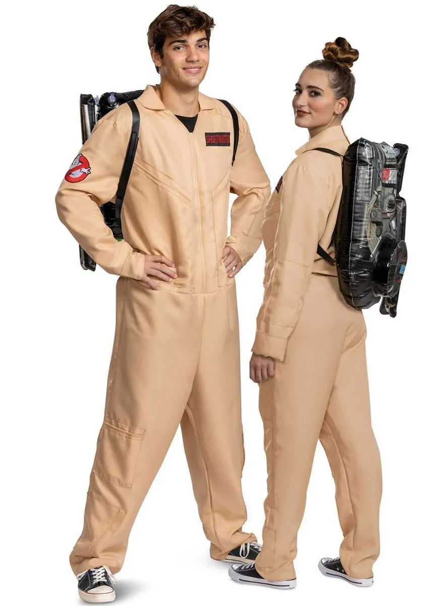 Licensed 80s Ghostbuster Mens Plus Size Deluxe Costume