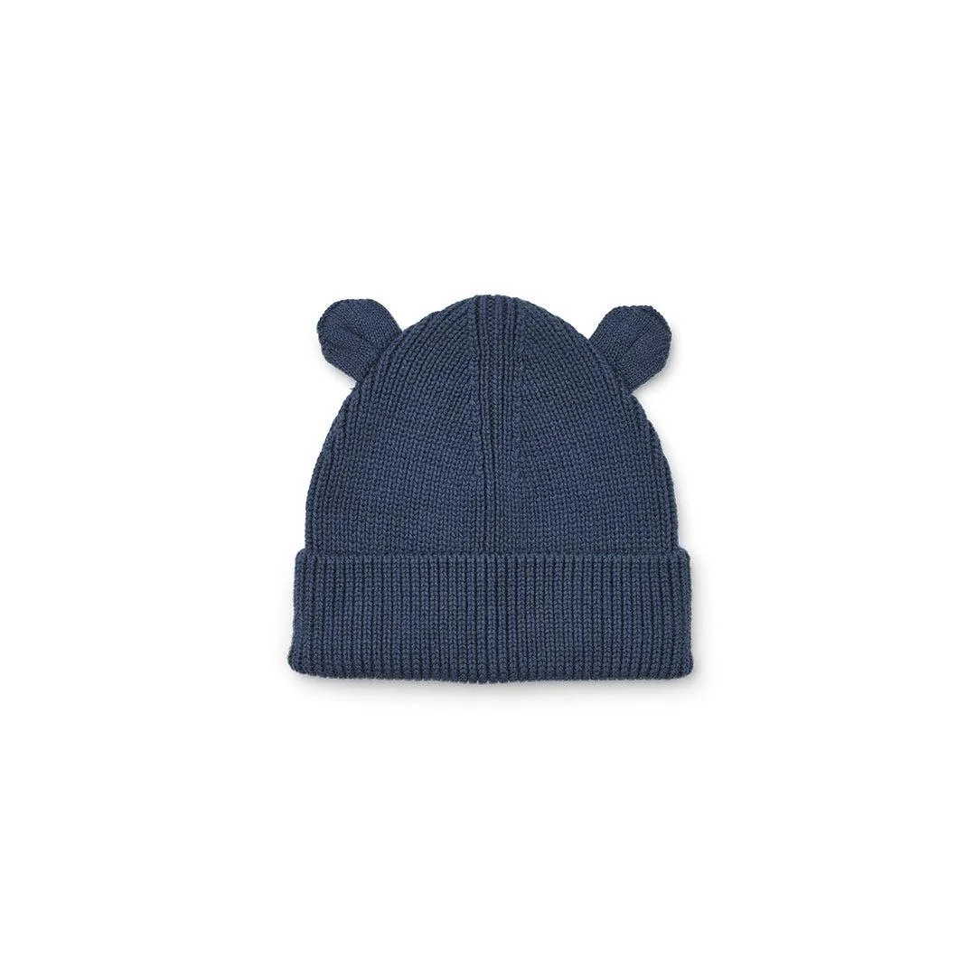 Liewood Gina Beanie With Ears - Indigo Blue