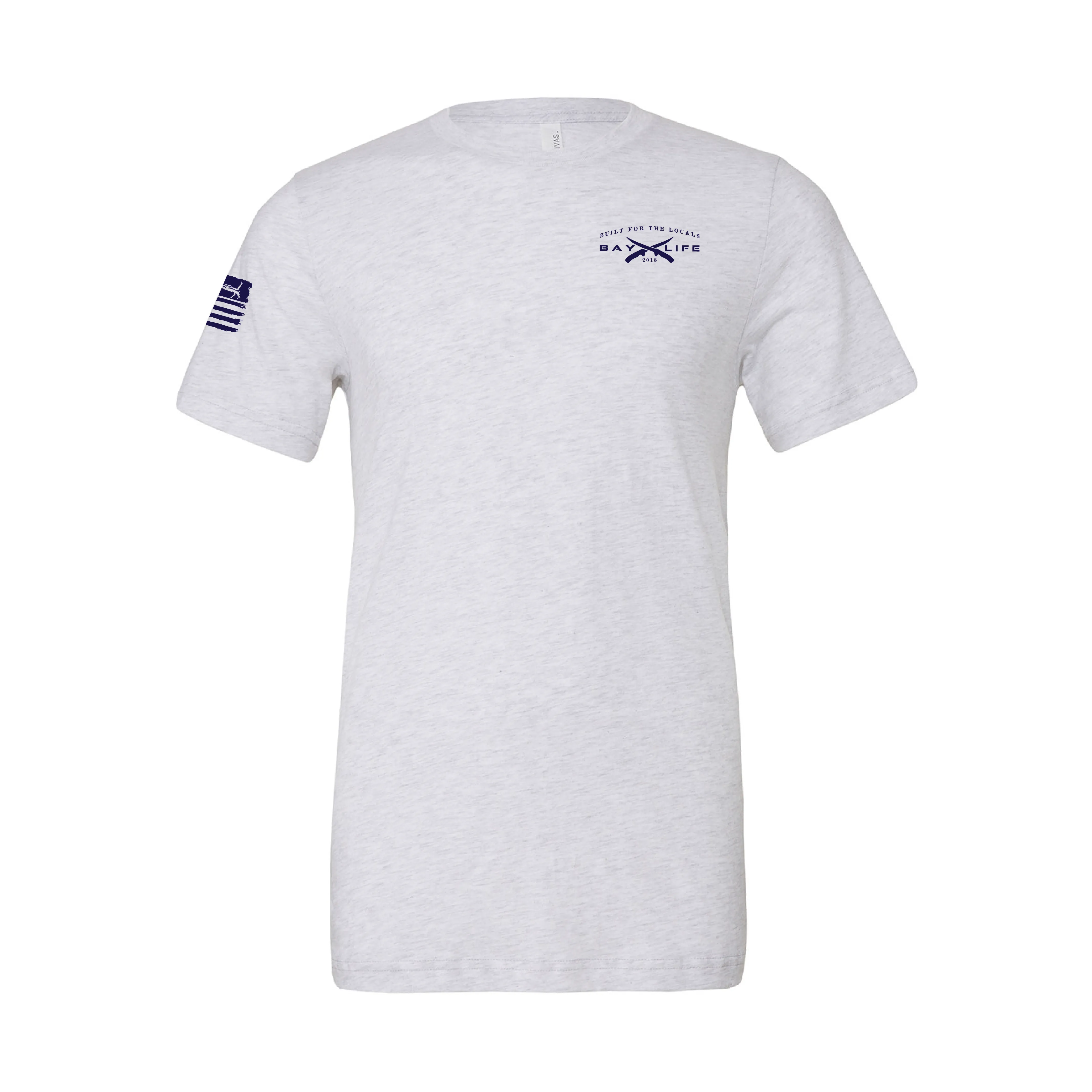 Life is Better on the Bay | Triblend Short Sleeve | White Fleck