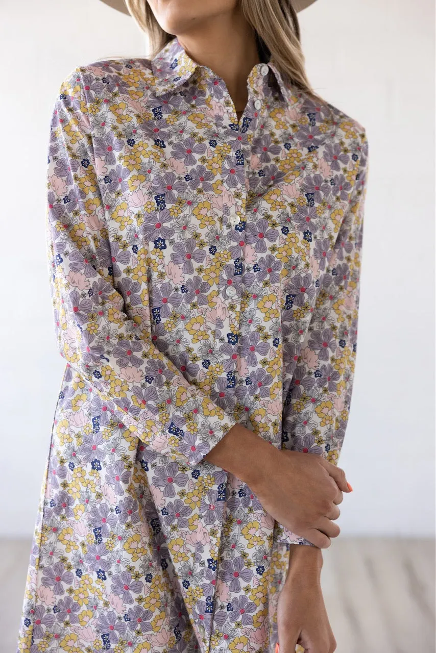 Little Bird Floral Shirt Dress