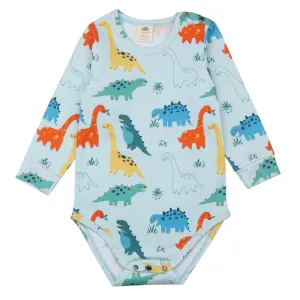 Long sleeve bodysuit- baby dinosaurs