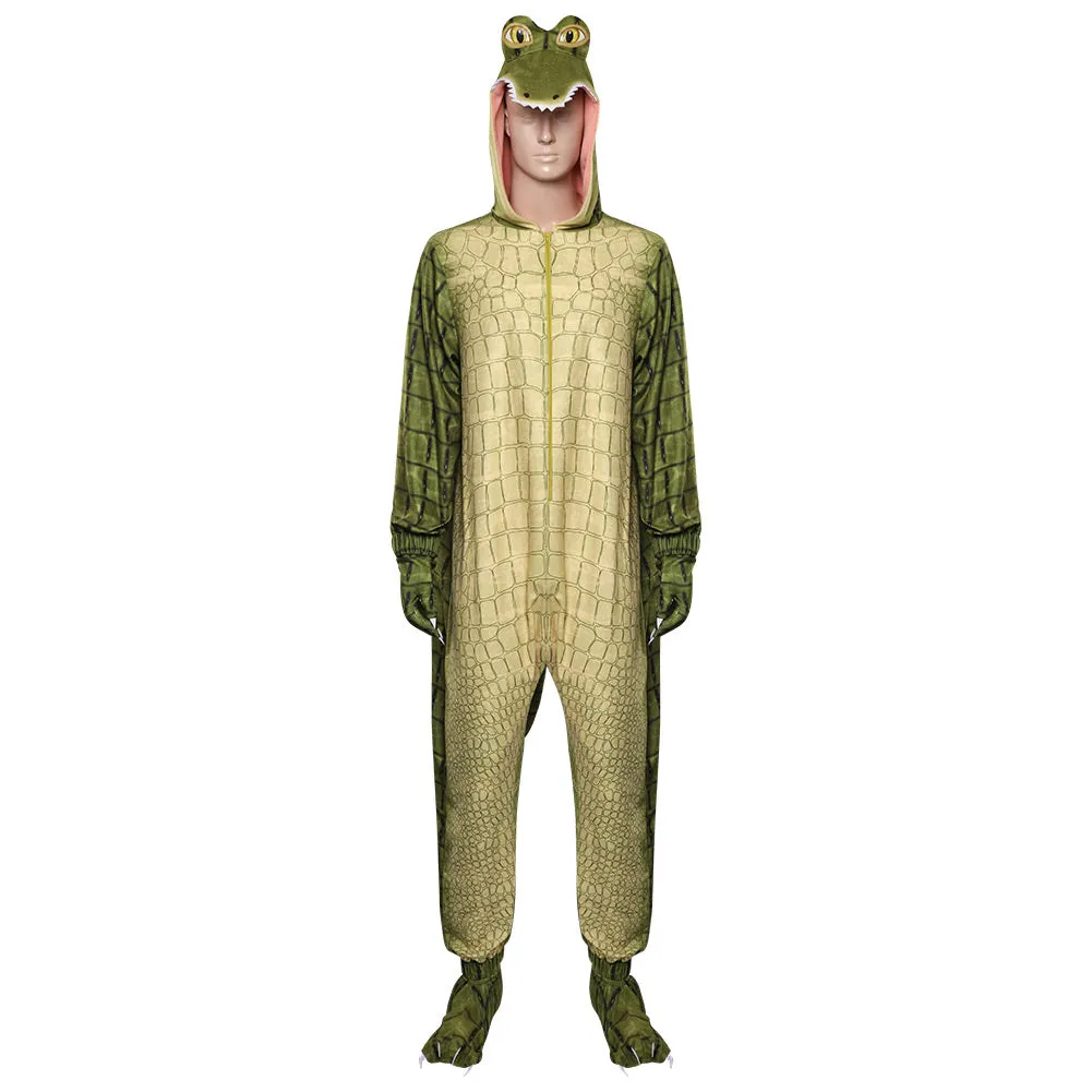 Lyle Crocodile Cosplay Costume Jumpsuit Sleepwear Pajamas Outfits