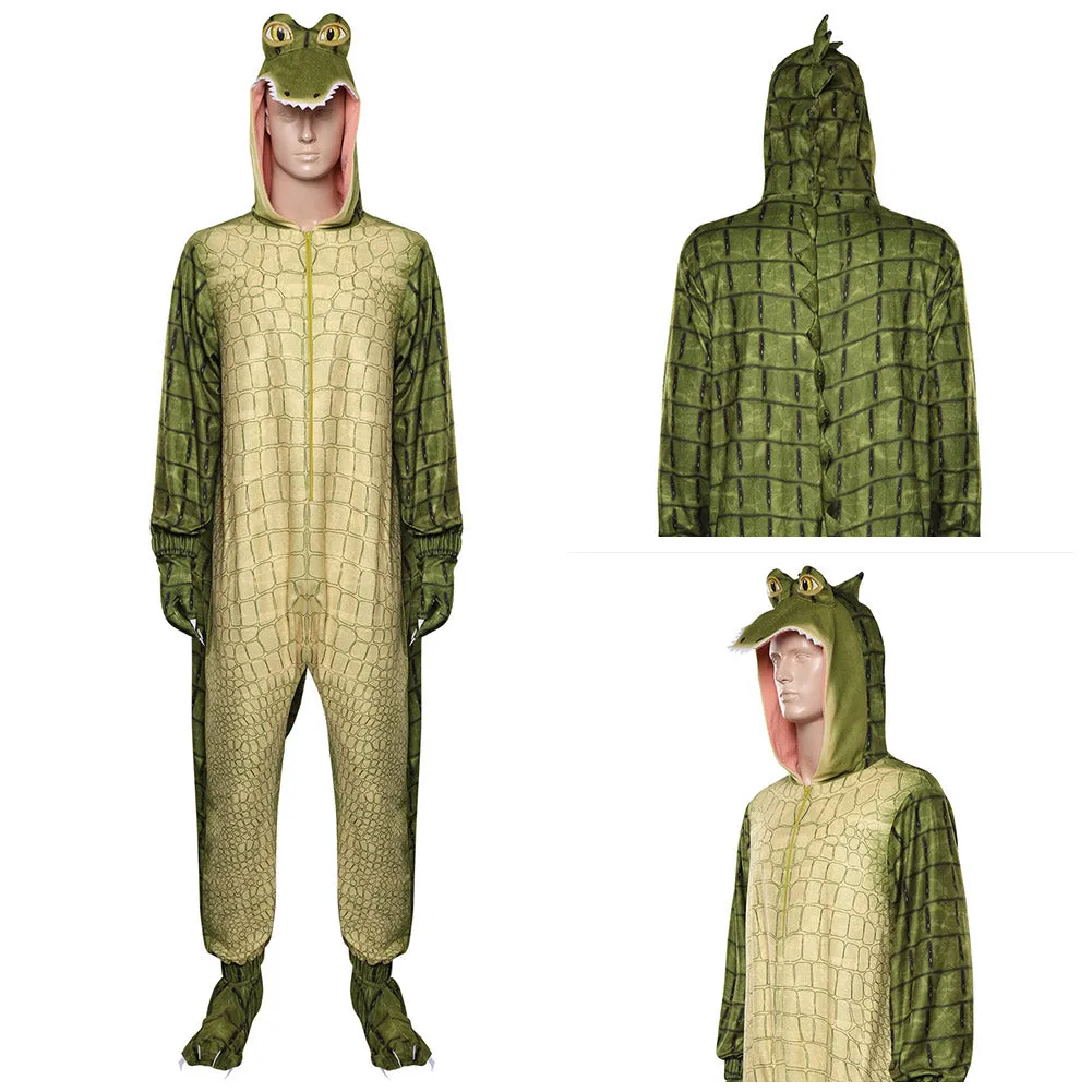 Lyle Crocodile Cosplay Costume Jumpsuit Sleepwear Pajamas Outfits