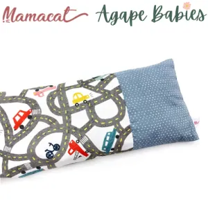 Mamacat Beanie Pillow Car Trails