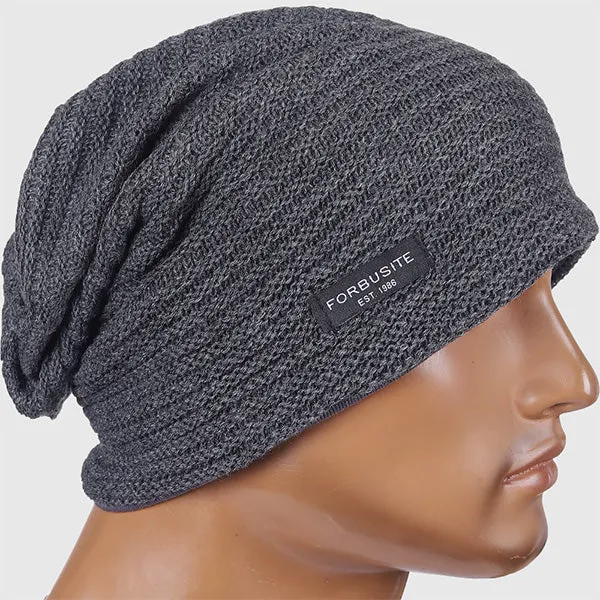 Mens Baggy and Long Beanie Hats Striped B307