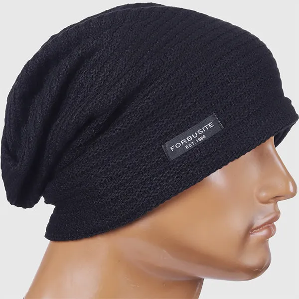 Mens Baggy and Long Beanie Hats Striped B307