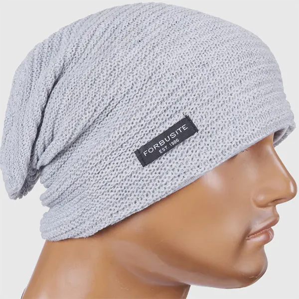 Mens Baggy and Long Beanie Hats Striped B307