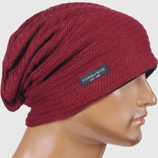 Mens Baggy and Long Beanie Hats Striped B307