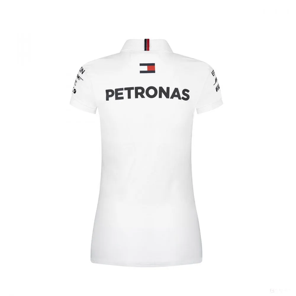 Mercedes Womens Polo, Team, White, 2019