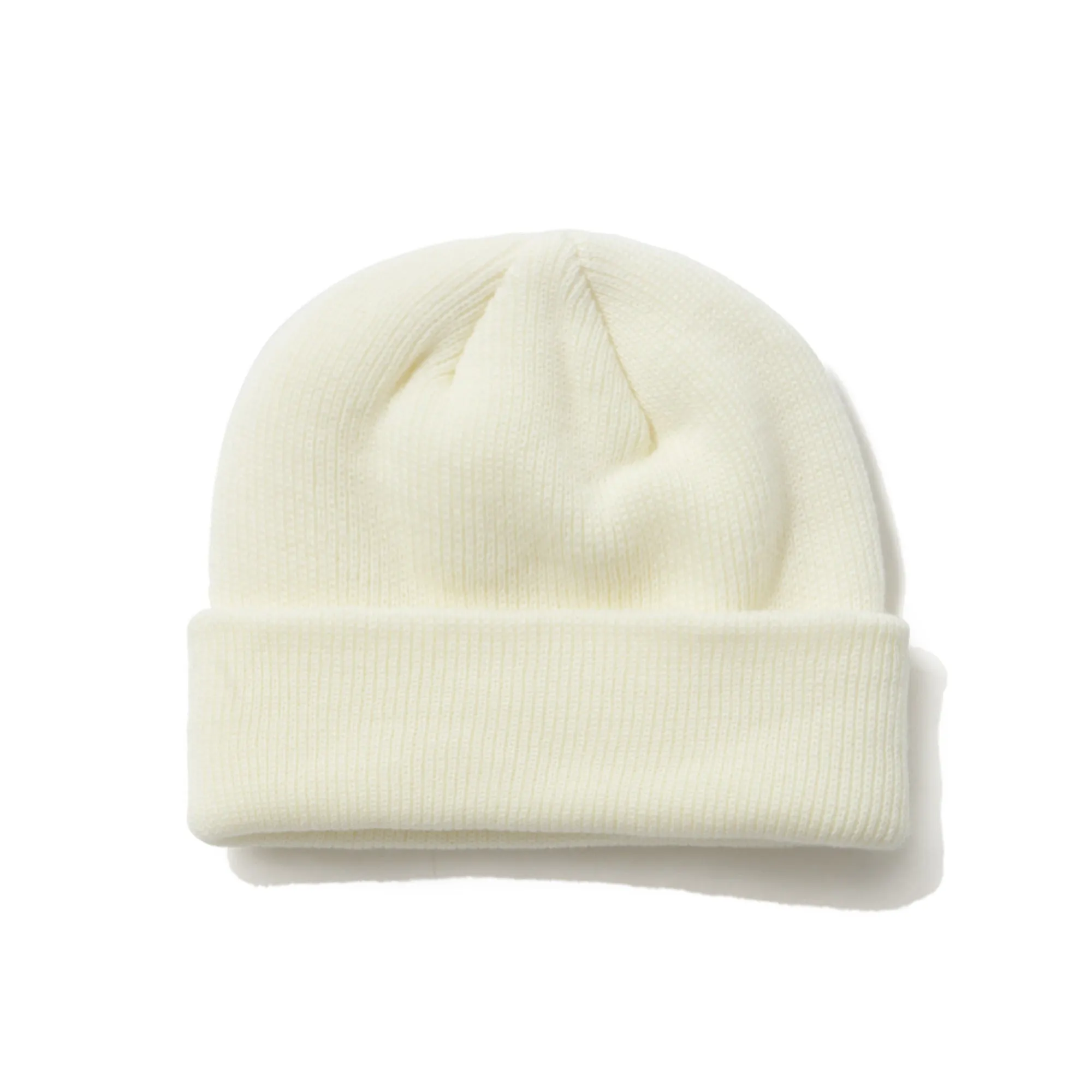 METAL LOGO BASIC BEANIE IVORY