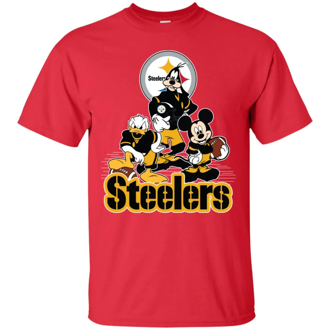 Mickey Mouse Pittsburgh Steelers American Football Nfl Sports Shirt