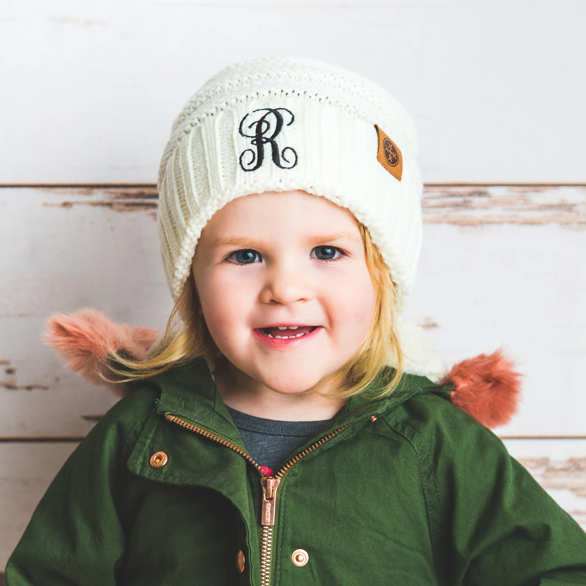 Monogram Kids Beanie Hat