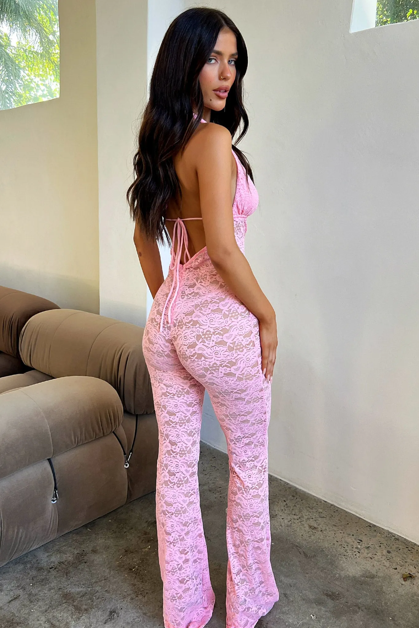 Nayla Jumpsuit - Baby Pink