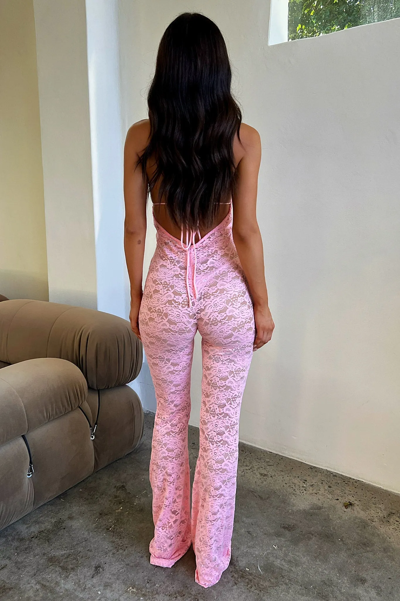 Nayla Jumpsuit - Baby Pink