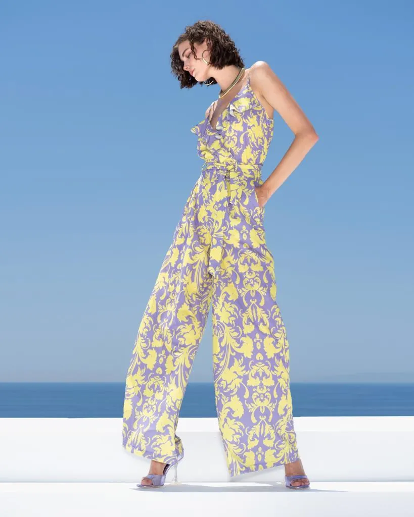 Neve Jumpsuit (Lilac/Lime)