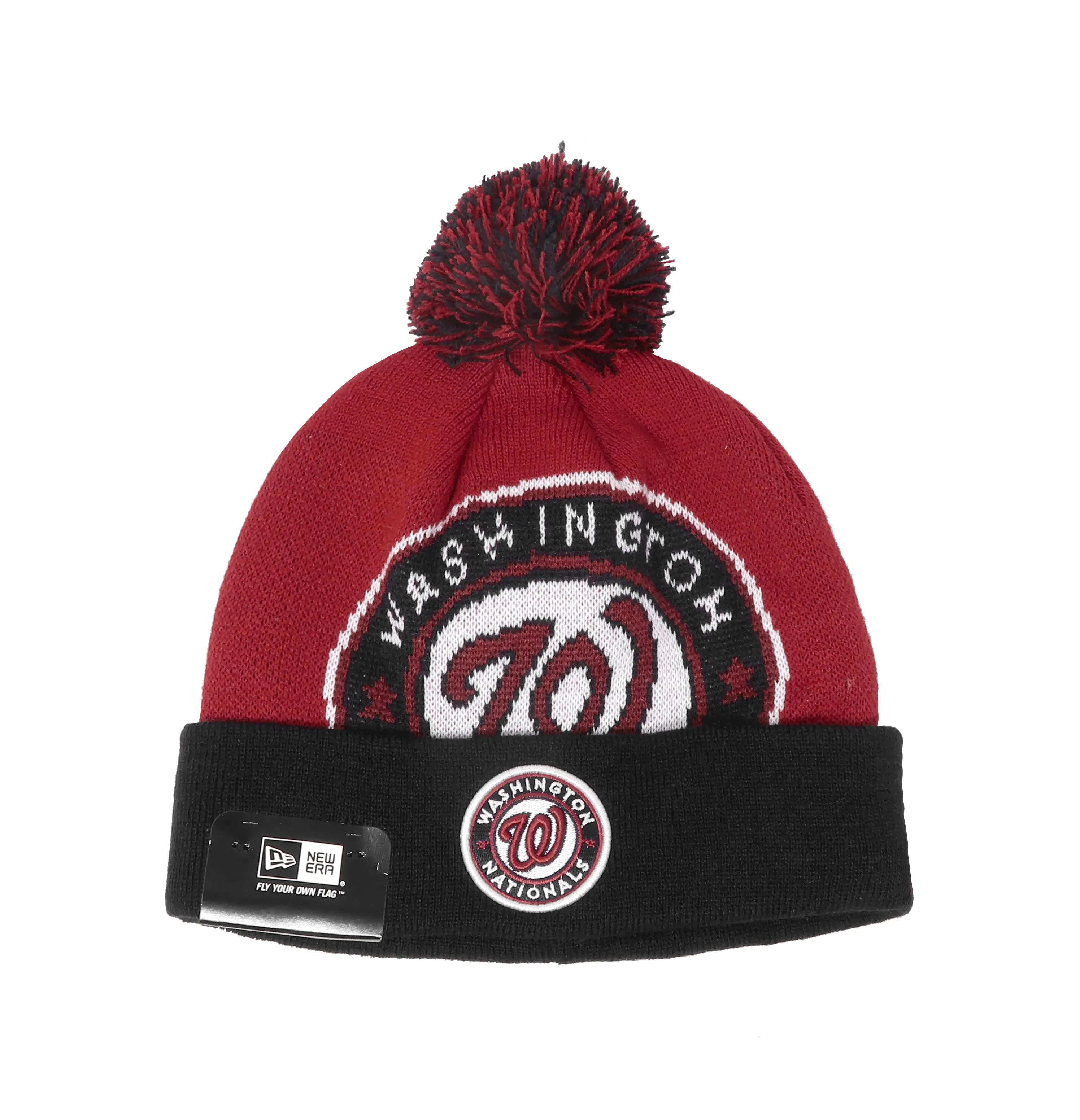 New Era Unisex Washington Nationals Navy/Red Beanie