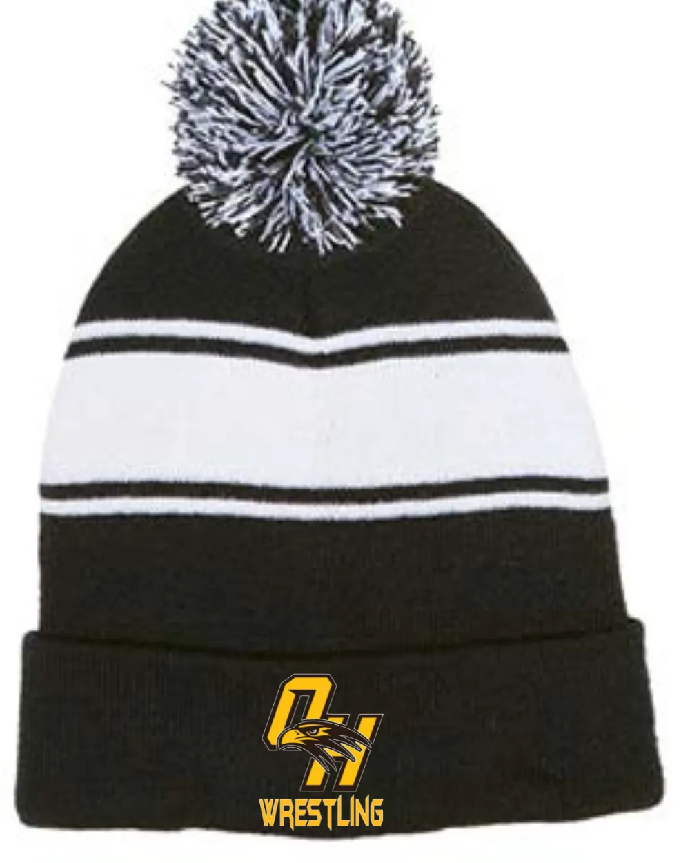 Ogemaw Falcon Wrestling Grapplers 2023-24 Wrestling Beanie Pom Hat