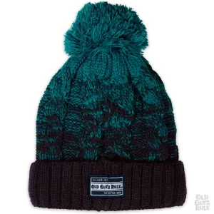 'Ombré' Knit Beanie - Navy/Teal