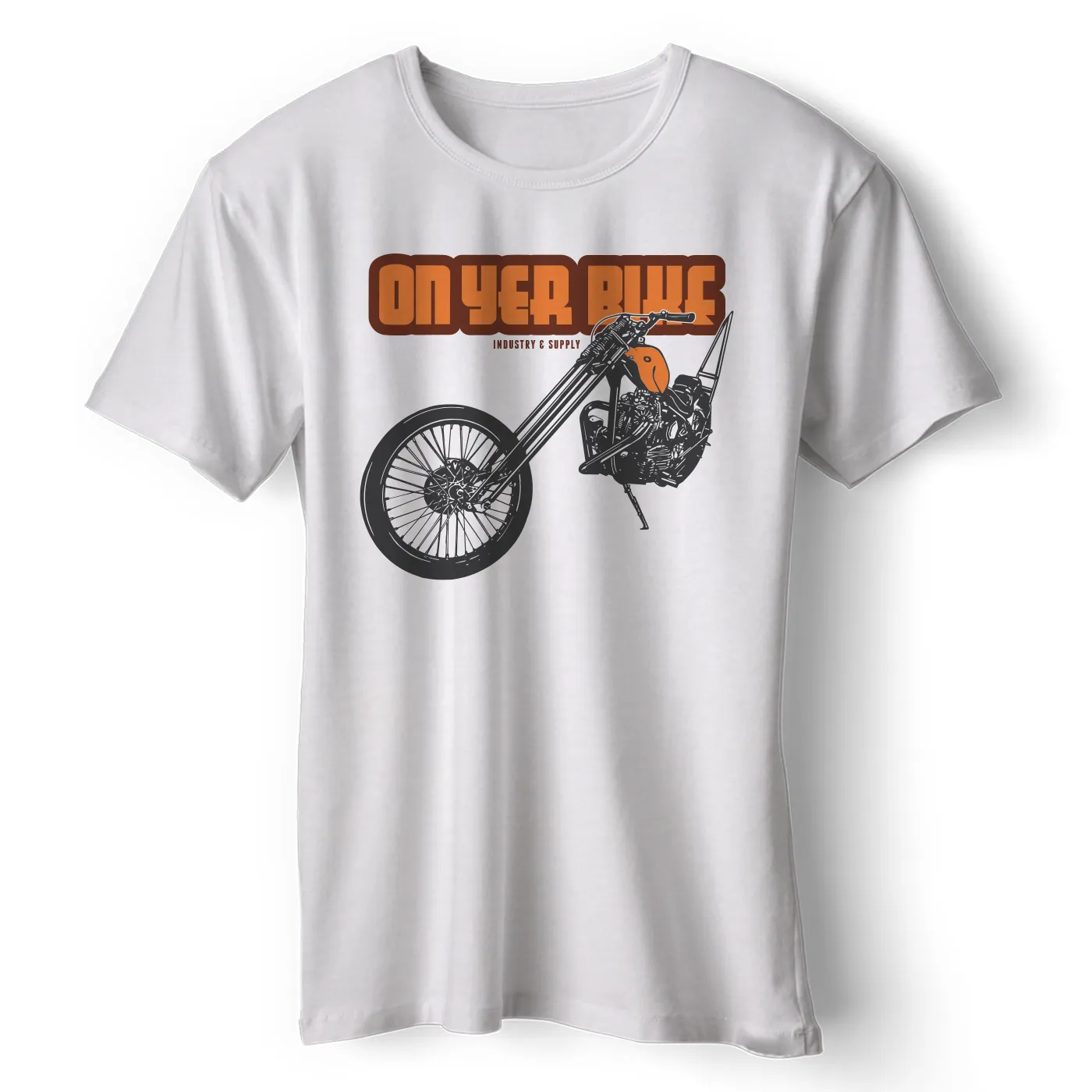 ON YER BIKE RETRO CHOPPER T-SHIRT