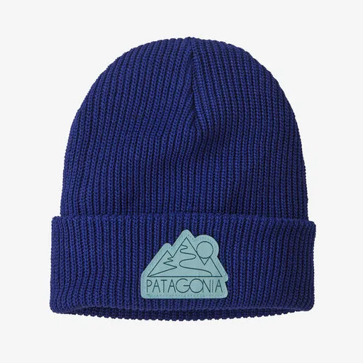 Patagonia B Kids Logo Beanie - Z&#39;s and S&#39;s / Passage Blue