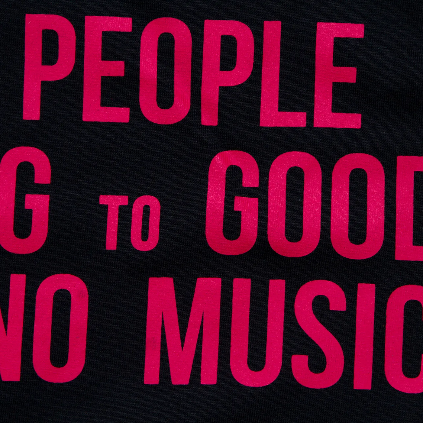 Peoples Techno Back Print - Tshirt - Black