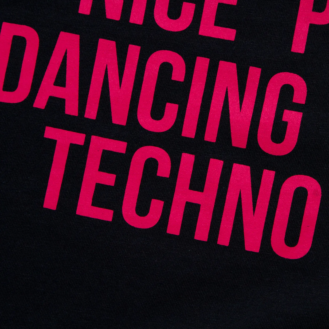 Peoples Techno Back Print - Tshirt - Black