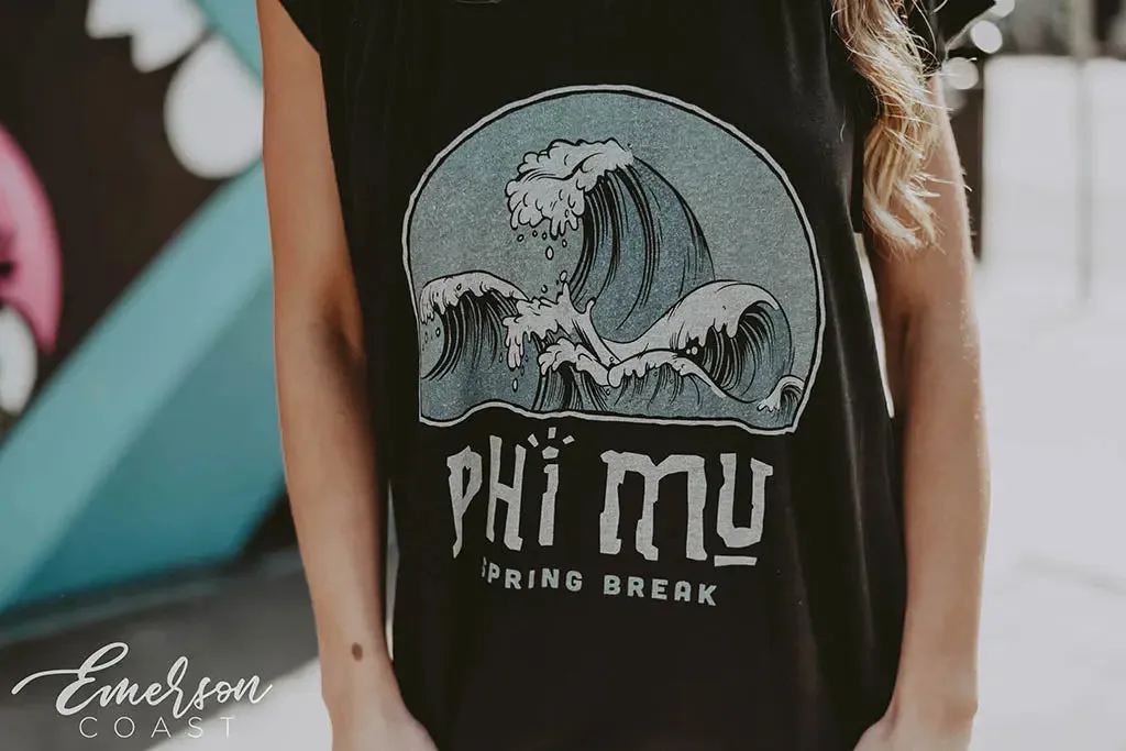 Phi Mu Spring Break Poncho