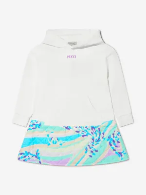 Pucci Girls Patterned Hooded Sweater Dress