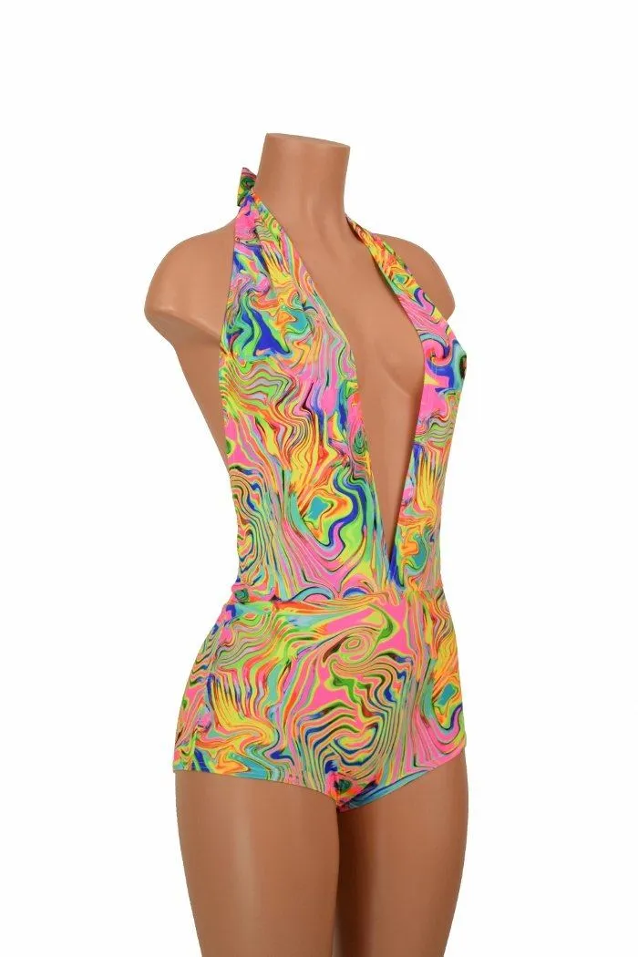 "Josie" Romper in Neon Flux