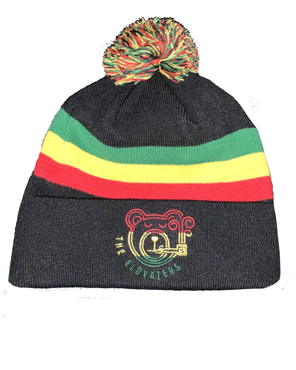 Rasta Pom Bear Beanie