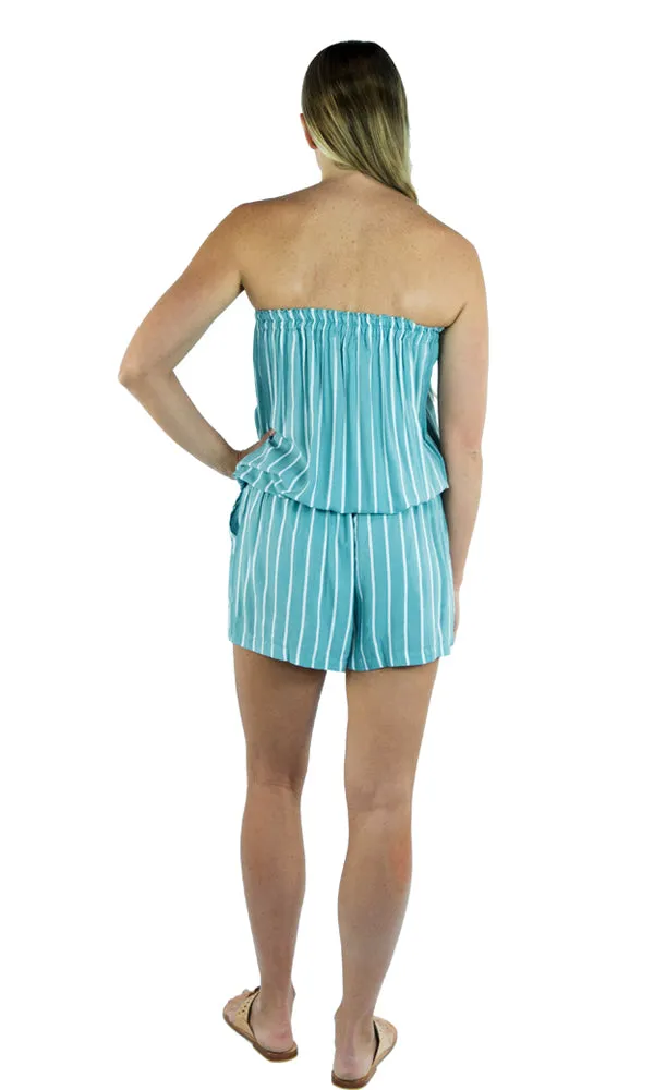 Rayon Jumpsuit Short New Stripe, More Colours