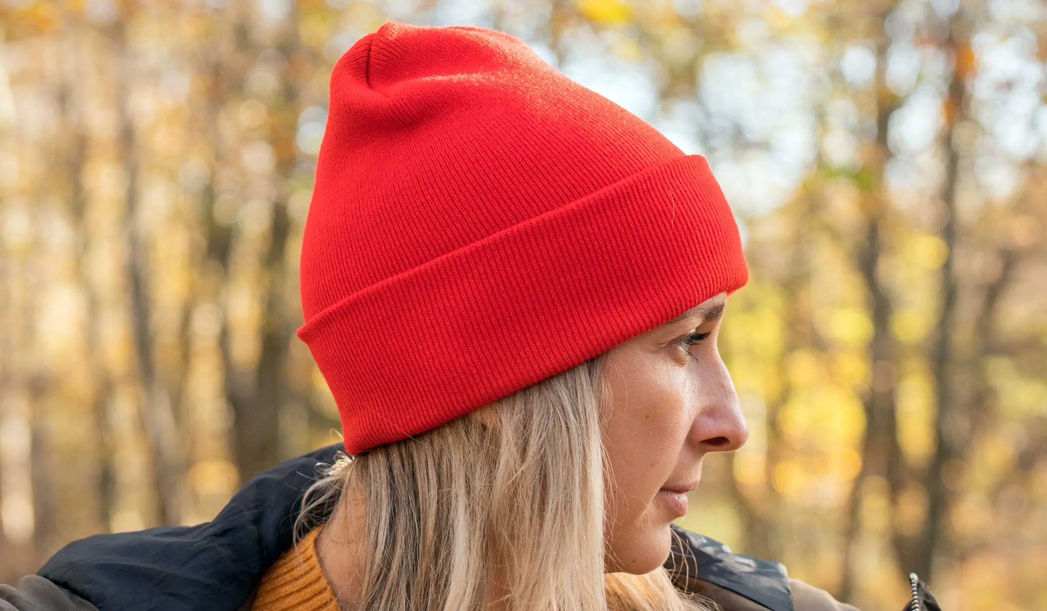 Red Unisex Recycled Beanie