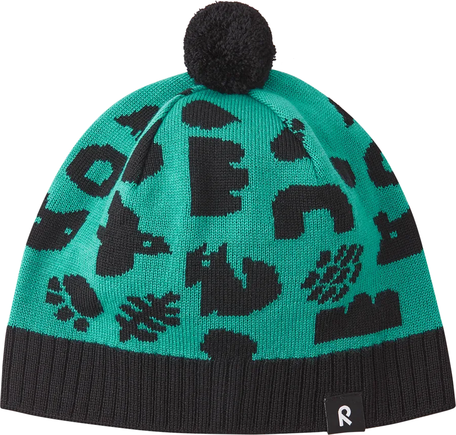 Reima Kids&#x27; Beanie Kuviot Dark Aqua | Buy Reima Kids&#x27; Beanie Kuviot Dark Aqua here | Outnorth